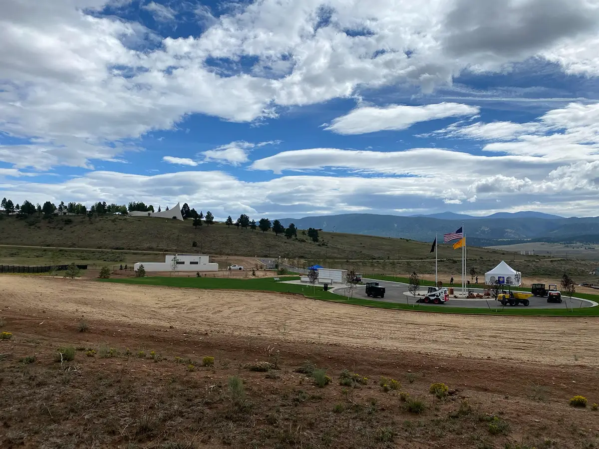 View of the Angel Fire Cemetery at time of the soft opening